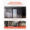 imageVEVOR Under Counter Ice Maker Machine Crescent Ice 15 LbsDay Stainless Steel Built in Ice Maker with Reversible Door 11Lbs Storage Ice Maker Machine for Commercial Home Kitchen No Drain RequiredNugget Ice with Drain