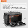 imageVEVOR Underbody Truck Box 24quot14quot16quot Pickup Storage Box Heavy Duty Aluminum Diamond Plate Tool Box with Lock and Keys Waterproof Trailer Storage Box with THandle Latch for Truck Van TrailerBlack
