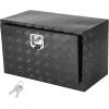 imageVEVOR Underbody Truck Box 24quot14quot16quot Pickup Storage Box Heavy Duty Aluminum Diamond Plate Tool Box with Lock and Keys Waterproof Trailer Storage Box with THandle Latch for Truck Van TrailerBlack
