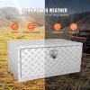 imageVEVOR Underbody Truck Box 24quot14quot16quot Pickup Storage Box Heavy Duty Aluminum Diamond Plate Tool Box with Lock and Keys Waterproof Trailer Storage Box with THandle Latch for Truck Van TrailerWH