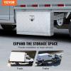 imageVEVOR Underbody Truck Box 24quot14quot16quot Pickup Storage Box Heavy Duty Aluminum Diamond Plate Tool Box with Lock and Keys Waterproof Trailer Storage Box with THandle Latch for Truck Van TrailerWH