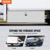 imageVEVOR Underbody Truck Box 24quot14quot16quot Pickup Storage Box Heavy Duty Aluminum Diamond Plate Tool Box with Lock and Keys Waterproof Trailer Storage Box with THandle Latch for Truck Van TrailerSilver