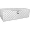 imageVEVOR Underbody Truck Box 24quot14quot16quot Pickup Storage Box Heavy Duty Aluminum Diamond Plate Tool Box with Lock and Keys Waterproof Trailer Storage Box with THandle Latch for Truck Van TrailerWH