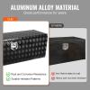 imageVEVOR Underbody Truck Box 24quot14quot16quot Pickup Storage Box Heavy Duty Aluminum Diamond Plate Tool Box with Lock and Keys Waterproof Trailer Storage Box with THandle Latch for Truck Van TrailerBlack