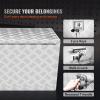 imageVEVOR Underbody Truck Box 24quot14quot16quot Pickup Storage Box Heavy Duty Aluminum Diamond Plate Tool Box with Lock and Keys Waterproof Trailer Storage Box with THandle Latch for Truck Van TrailerWH