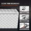 imageVEVOR Underbody Truck Box 24quot14quot16quot Pickup Storage Box Heavy Duty Aluminum Diamond Plate Tool Box with Lock and Keys Waterproof Trailer Storage Box with THandle Latch for Truck Van TrailerSilver