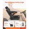 imageVEVOR Universal Forklift Seat Tractor Seat with Armrest ampamp Adjustable Backrest Shock Absorption Secure Micro Switch HighResilience PVC Mower Seat for Tractor Excavator Skid LoaderSuspension Seat