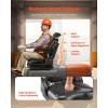 imageVEVOR Universal Forklift Seat Tractor Seat with Armrest ampamp Adjustable Backrest Shock Absorption Secure Micro Switch HighResilience PVC Mower Seat for Tractor Excavator Skid LoaderSuspension Seat