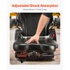 imageVEVOR Universal Forklift Seat Tractor Seat with Armrest ampamp Adjustable Backrest Shock Absorption Secure Micro Switch HighResilience PVC Mower Seat for Tractor Excavator Skid LoaderSuspension Seat