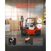 imageVEVOR Universal Forklift Seat Tractor Seat with Armrest ampamp Adjustable Backrest Shock Absorption Secure Micro Switch HighResilience PVC Mower Seat for Tractor Excavator Skid LoaderHigh Suspension