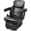 imageVEVOR Universal Forklift Seat Tractor Seat with Armrest ampamp Adjustable Backrest Shock Absorption Secure Micro Switch HighResilience PVC Mower Seat for Tractor Excavator Skid LoaderHigh Suspension