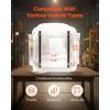 imageVEVOR Universal Forklift Seat Tractor Seat with Armrest ampamp Adjustable Backrest Shock Absorption Secure Micro Switch HighResilience PVC Mower Seat for Tractor Excavator Skid LoaderSuspension Seat