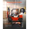 imageVEVOR Universal Forklift SeatTractor Seat with Micro Switch PVC Mower Seat wSeat Belt for fits Toyota Forklift AftermarketTractorSkid LoaderExcavatorDozerBackhoeTelehandlerUTVATV