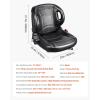 imageVEVOR Universal Forklift SeatTractor Seat with Micro Switch PVC Mower Seat wSeat Belt for fits Toyota Forklift AftermarketTractorSkid LoaderExcavatorDozerBackhoeTelehandlerUTVATV