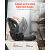 imageVEVOR Universal Forklift SeatTractor Seat with Micro Switch PVC Mower Seat wSeat Belt for fits Toyota Forklift AftermarketTractorSkid LoaderExcavatorDozerBackhoeTelehandlerUTVATV