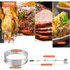 imageVEVOR Universal Grill Rotisserie Kit for Grills Electric BBQ Grill with 110V 9W Motor Stainless Steel Automatic Grilling Kit Heavy Duty 32quot39quot Hexagon Spit Rod 26 lbs Capacity Grill AttachmentRound