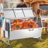 imageVEVOR Universal Grill Rotisserie Kit for Grills Electric BBQ Grill with 110V 9W Motor Stainless Steel Automatic Grilling Kit Heavy Duty 32quot39quot Hexagon Spit Rod 26 lbs Capacity Grill Attachmentwith Hooded Cover