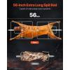 imageVEVOR Universal Grill Rotisserie Kit for Grills Electric BBQ Grill with 110V 9W Motor Stainless Steel Automatic Grilling Kit Heavy Duty 32quot39quot Hexagon Spit Rod 26 lbs Capacity Grill Attachmentwith Hooded Cover