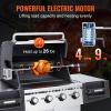 imageVEVOR Universal Grill Rotisserie Kit for Grills Electric BBQ Grill with 110V 9W Motor Stainless Steel Automatic Grilling Kit Heavy Duty 32quot39quot Hexagon Spit Rod 26 lbs Capacity Grill AttachmentStraight