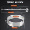 imageVEVOR Universal Grill Rotisserie Kit for Grills Electric BBQ Grill with 110V 9W Motor Stainless Steel Automatic Grilling Kit Heavy Duty 32quot39quot Hexagon Spit Rod 26 lbs Capacity Grill AttachmentRound