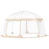 imageVEVOR Upgraded Pop up Bubble Dome for 810 People  Simple Assembly  12x12ft Clear Tent Shelter Weatherproof for Soccer Football Softball Events and ParadesTransparent 15ft Bubble Tent for 1215 Person