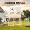 imageVEVOR Upgraded Pop up Bubble Dome for 810 People  Simple Assembly  12x12ft Clear Tent Shelter Weatherproof for Soccer Football Softball Events and ParadesTransparent 10ft Bubble Tent for 48 Person