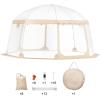 imageVEVOR Upgraded Pop up Bubble Dome for 810 People  Simple Assembly  12x12ft Clear Tent Shelter Weatherproof for Soccer Football Softball Events and ParadesTransparent 15ft Bubble Tent for 1215 Person