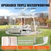 imageVEVOR Upgraded Pop up Bubble Dome for 810 People  Simple Assembly  12x12ft Clear Tent Shelter Weatherproof for Soccer Football Softball Events and ParadesTransparent 12ft Bubble Tent for 810 Person