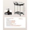 imageVEVOR Utility Cart 300 lbs Load Capacity 3Tier Utility Plastic Cart with 360 Swivel Wheels 2 with Brakes 244 x 161inch Food Service Cart for Warehouse Office Home Restaurant Kitchen2 Tier300LBS