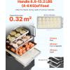 imageVEVOR Vacuum Freeze Dryer Machine 88132 LBSBatch Food Freeze Drying Machine with 4Layer Trays Vacuum Pump Adjustable Timer and Temperature Control for Fruits Vegetables Meat WhiteBlack