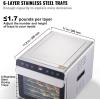 imageVEVOR Vacuum Freeze Dryer Machine 88132 LBSBatch Food Freeze Drying Machine with 4Layer Trays Vacuum Pump Adjustable Timer and Temperature Control for Fruits Vegetables Meat WhiteSilver