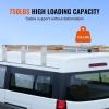 imageVEVOR Van Ladder Racks 472787 in Adjustable 500 lbs Capacity Alloy Steel Compatible with FullSize Vans 2 Pcs Whitefor Fullsize Vans