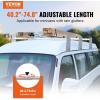 imageVEVOR Van Ladder Racks 472787 in Adjustable 500 lbs Capacity Alloy Steel Compatible with FullSize Vans 2 Pcs Whitefor Fullsize Vans
