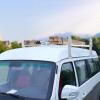 imageVEVOR Van Ladder Racks 472787 in Adjustable 500 lbs Capacity Alloy Steel Compatible with FullSize Vans 2 Pcs Whitefor MidLarge Size Vans