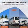 imageVEVOR Van Ladder Racks 472787 in Adjustable 500 lbs Capacity Alloy Steel Compatible with FullSize Vans 2 Pcs Whitefor MidLarge Size Vans
