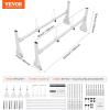 imageVEVOR Van Roof Ladder Racks  59quot Adjustable HeavyDuty Steel Racks 600 lbs Capacity for Chevrolet Express 1500 2500 3500Ford E150 E250 E350GMC Savana 2 Bars2 Bars