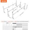 imageVEVOR Van Roof Ladder Racks  59quot Adjustable HeavyDuty Steel Racks 600 lbs Capacity for Chevrolet Express 1500 2500 3500Ford E150 E250 E350GMC Savana 2 Bars3 Bars