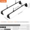 imageVEVOR Van Roof Ladder Racks  60quot HeavyDuty Steel Racks 500 lbs Capacity Universal Midsize ampamp Small Van Roofs 2 Bars