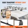 imageVEVOR Van Roof Ladder Racks  60quot HeavyDuty Steel Racks 500 lbs Capacity Universal Midsize ampamp Small Van Roofs 2 Bars