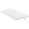imageVEVOR Wall Mounted Folding Table 394 x 197 inches Wall Mount Table Floating Desk with Iron Bracket for Small Spaces Home Office Dining Laundry Room Kitchen Bar White1575D x 315W