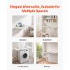 imageVEVOR Wall Mounted Folding Table 394 x 197 inches Wall Mount Table Floating Desk with Iron Bracket for Small Spaces Home Office Dining Laundry Room Kitchen Bar White1969D x 3937W