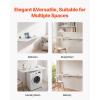 imageVEVOR Wall Mounted Folding Table 394 x 197 inches Wall Mount Table Floating Desk with Iron Bracket for Small Spaces Home Office Dining Laundry Room Kitchen Bar White1811D x 4331W