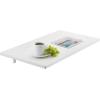 imageVEVOR Wall Mounted Folding Table 394 x 197 inches Wall Mount Table Floating Desk with Iron Bracket for Small Spaces Home Office Dining Laundry Room Kitchen Bar White354D x 197W