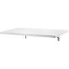 imageVEVOR Wall Mounted Folding Table 394 x 197 inches Wall Mount Table Floating Desk with Iron Bracket for Small Spaces Home Office Dining Laundry Room Kitchen Bar White1575D x 315W