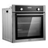 imageVEVOR Wall Oven 24 inch Electric Builtin Wall Oven with 9 Cooking Functions 268 CuFt Convection Wall Oven with Digital Timer Electric Single Wall Oven with Baking Rack and Tray for KitchenMechanical  Digital Display