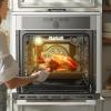 imageVEVOR Wall Oven 24 inch Electric Builtin Wall Oven with 9 Cooking Functions 268 CuFt Convection Wall Oven with Digital Timer Electric Single Wall Oven with Baking Rack and Tray for KitchenDigital Display