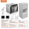 imageVEVOR Wall Oven 24 inch Electric Builtin Wall Oven with 9 Cooking Functions 268 CuFt Convection Wall Oven with Digital Timer Electric Single Wall Oven with Baking Rack and Tray for KitchenDigital Display
