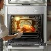 imageVEVOR Wall Oven 24 inch Electric Builtin Wall Oven with 9 Cooking Functions 268 CuFt Convection Wall Oven with Digital Timer Electric Single Wall Oven with Baking Rack and Tray for KitchenMechanical Control