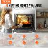 imageVEVOR Wall Oven 24 inch Electric Builtin Wall Oven with 9 Cooking Functions 268 CuFt Convection Wall Oven with Digital Timer Electric Single Wall Oven with Baking Rack and Tray for KitchenMechanical Control