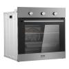 imageVEVOR Wall Oven 24 inch Electric Builtin Wall Oven with 9 Cooking Functions 268 CuFt Convection Wall Oven with Digital Timer Electric Single Wall Oven with Baking Rack and Tray for KitchenMechanical Control